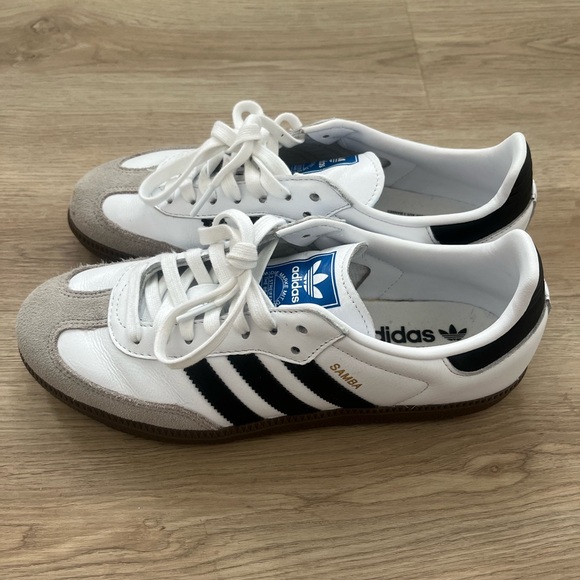 adidas Other - OG basicblack and white Adidas sambas M size 9.5 trendy rarely worn